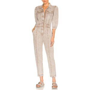 YFB Kahrina Jumpsuit in Gray Driftwood Mineral Wash Size M